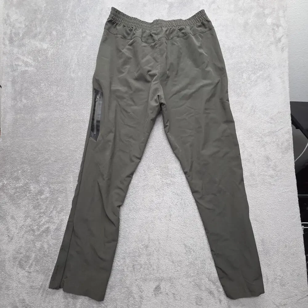 New Balance Pants Mens XL Green Track Tapered Slim Drawstring Zip Pockets